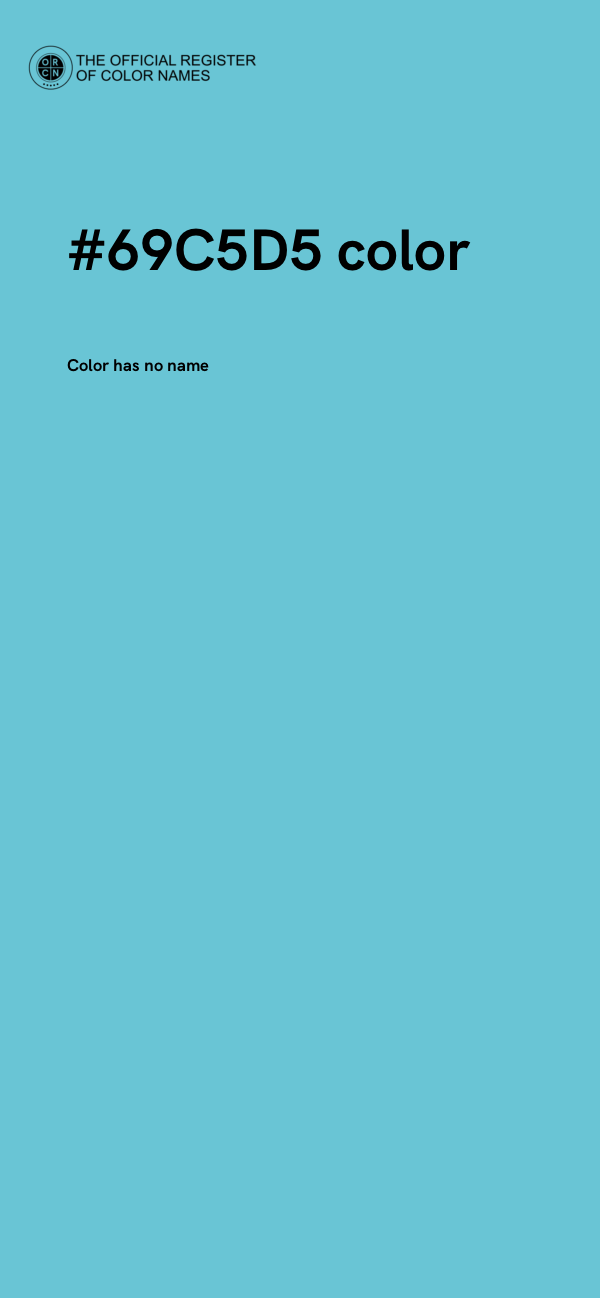 #69C5D5 color image