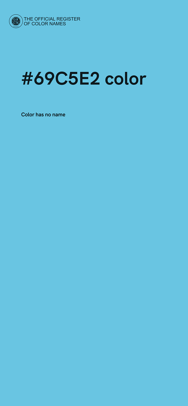 #69C5E2 color image