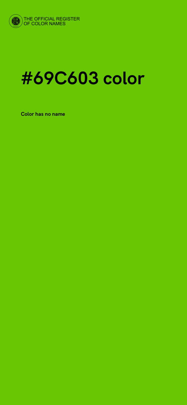 #69C603 color image
