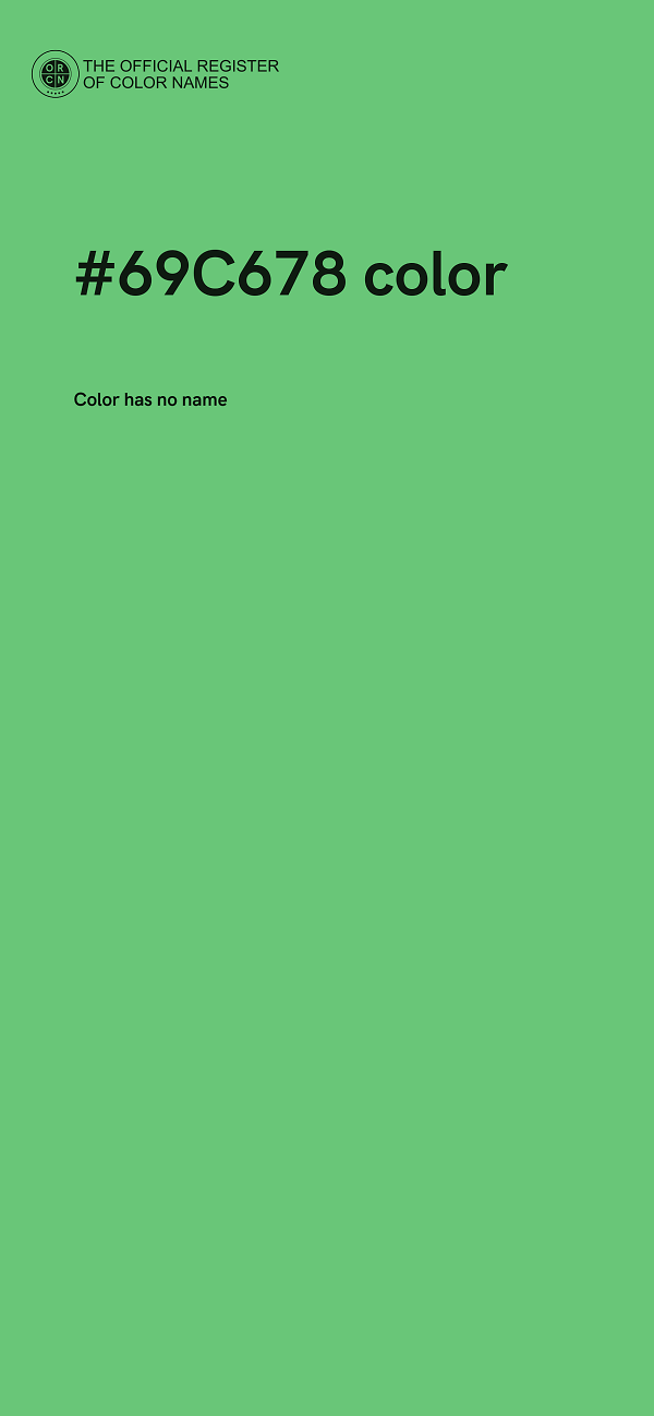 #69C678 color image