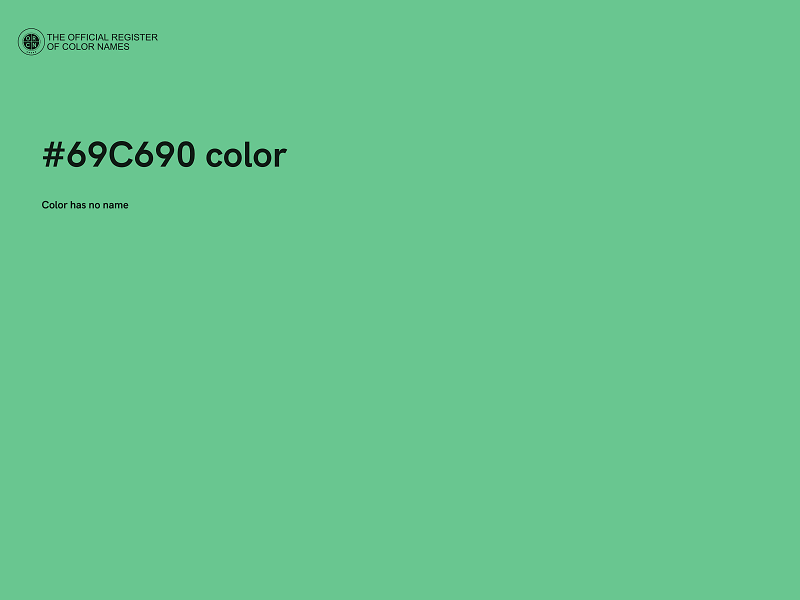 #69C690 color image