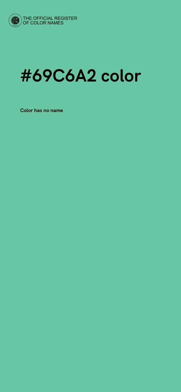 #69C6A2 color image