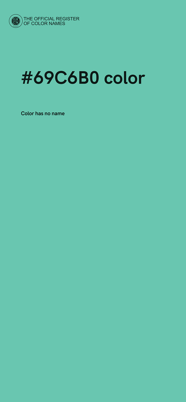 #69C6B0 color image