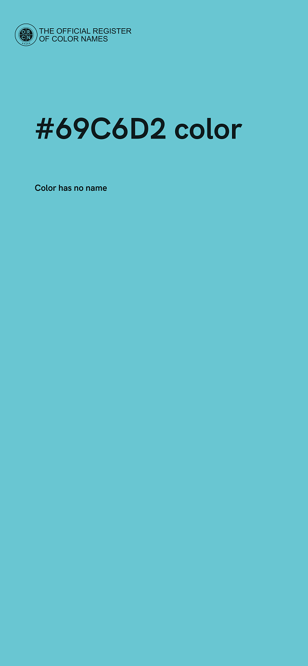 #69C6D2 color image