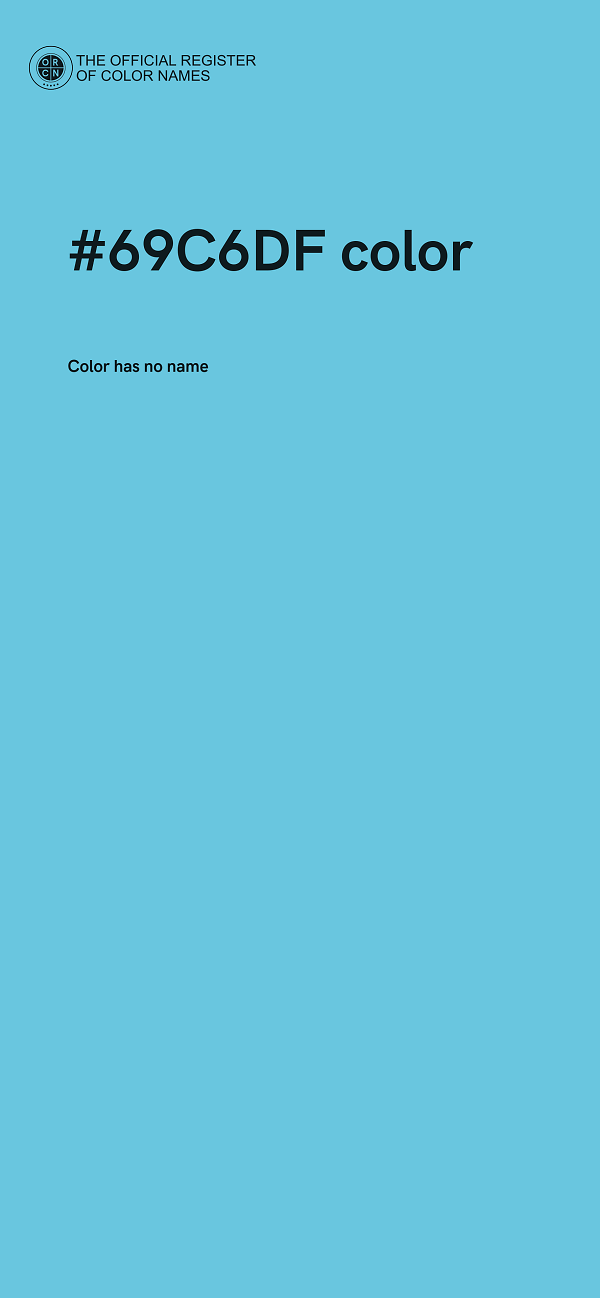 #69C6DF color image