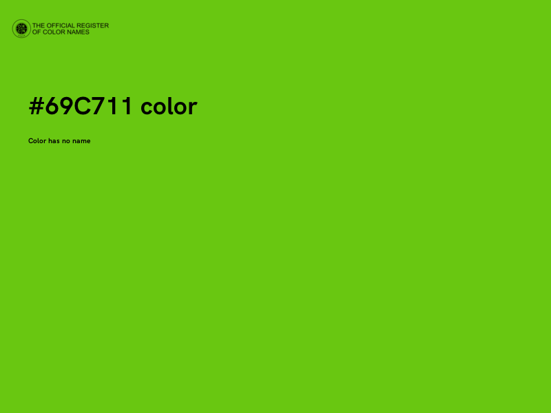 #69C711 color image