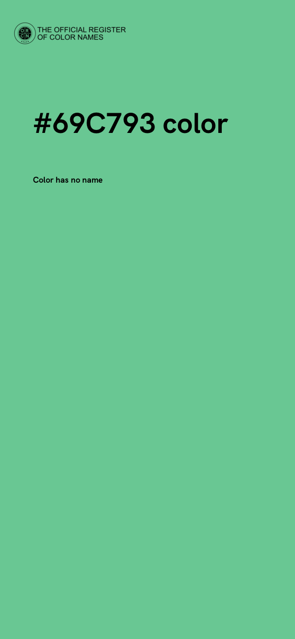 #69C793 color image