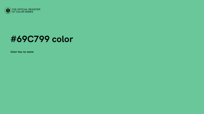 #69C799 color image