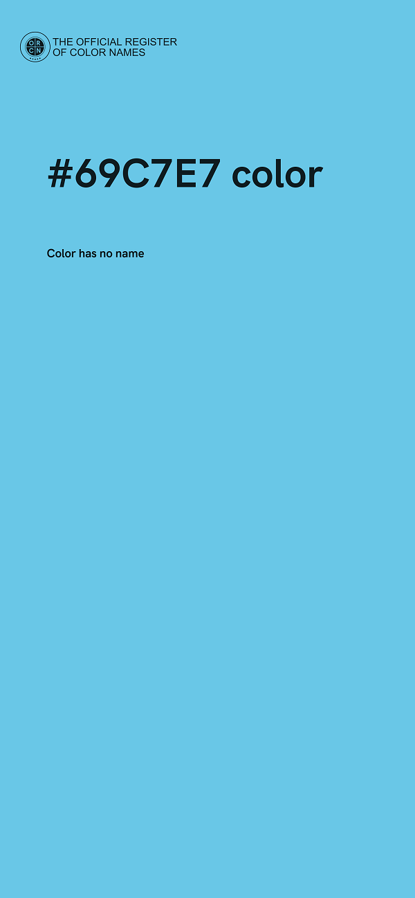 #69C7E7 color image