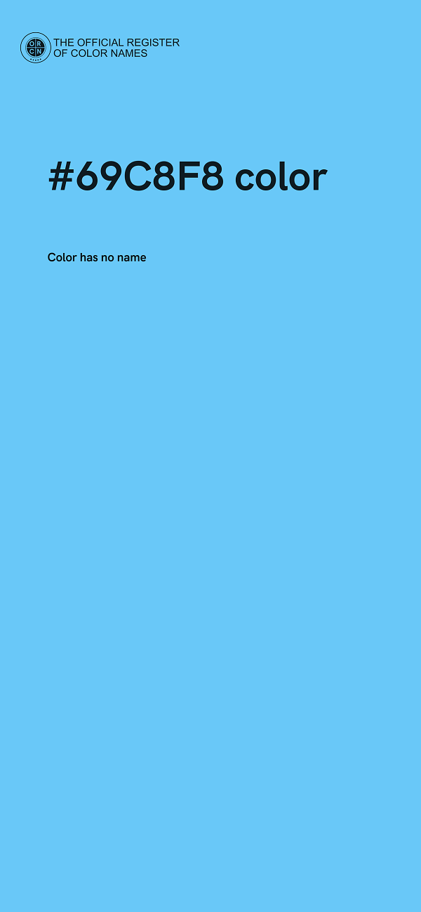 #69C8F8 color image