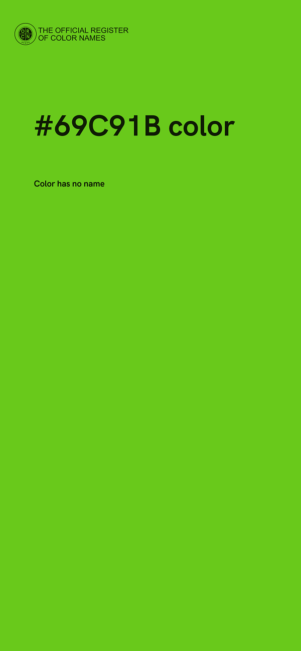 #69C91B color image