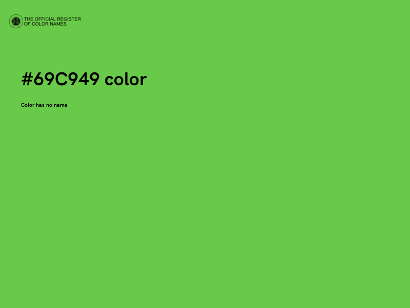 #69C949 color image