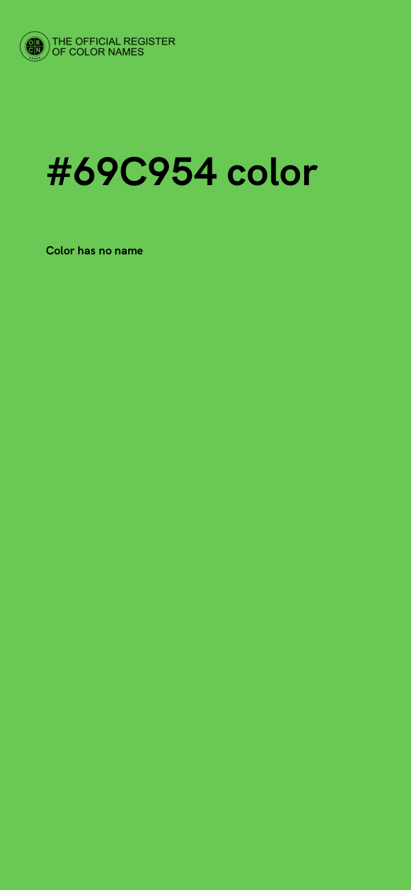#69C954 color image