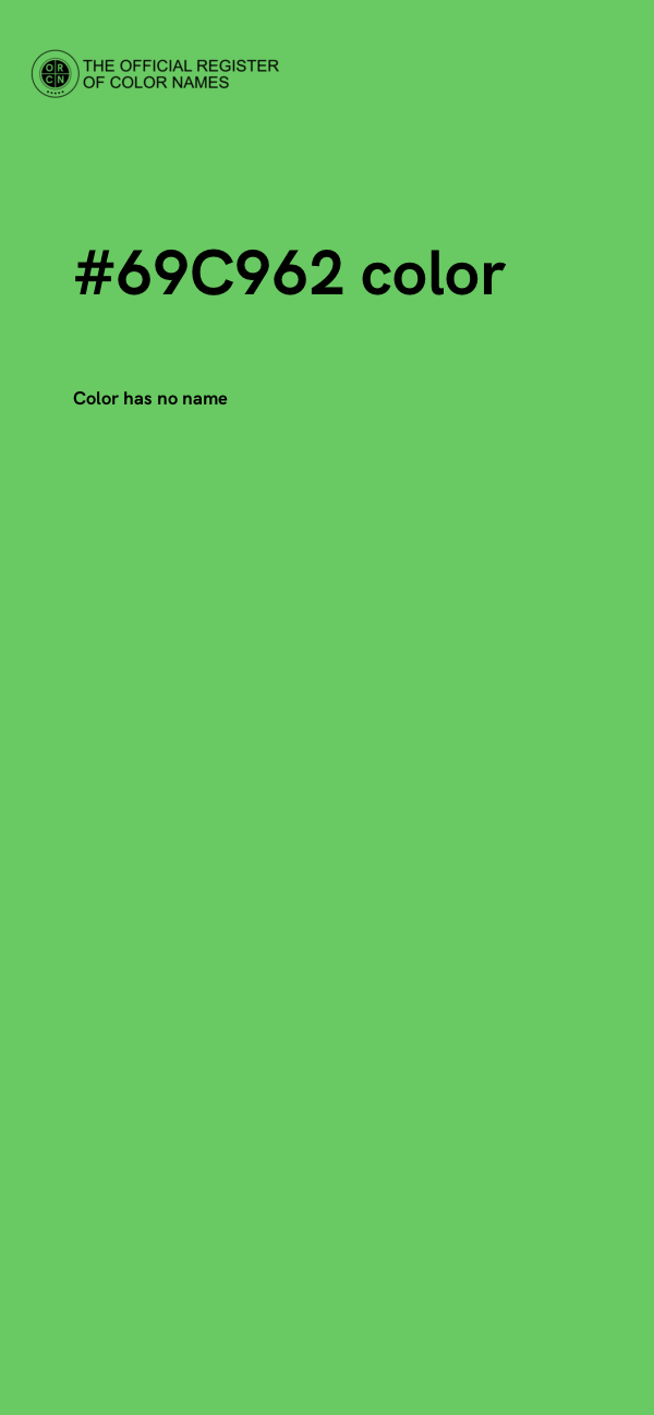 #69C962 color image