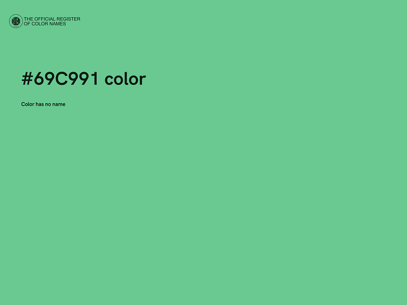 #69C991 color image