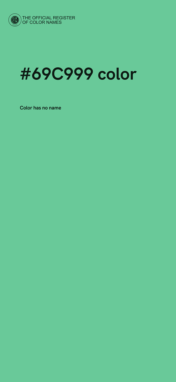 #69C999 color image