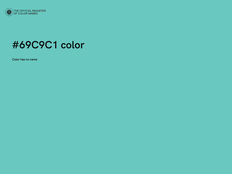 #69C9C1 color image