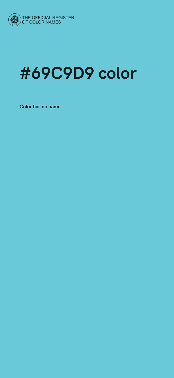 #69C9D9 color image