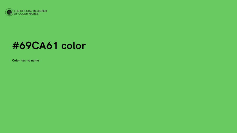 #69CA61 color image