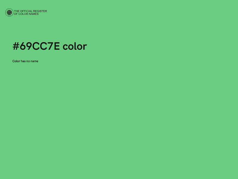 #69CC7E color image
