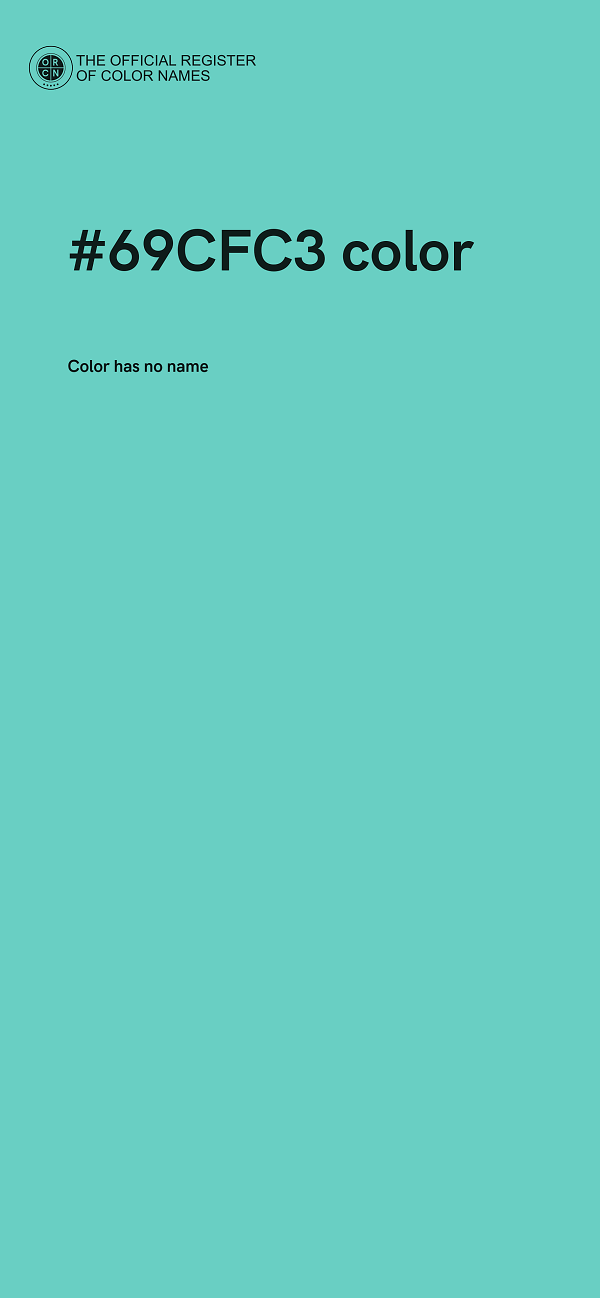 #69CFC3 color image