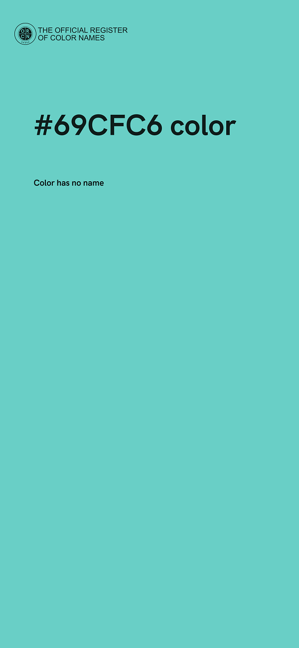 #69CFC6 color image