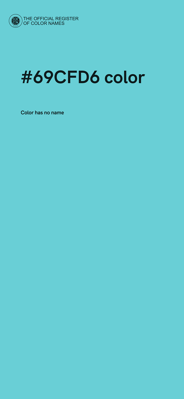 #69CFD6 color image