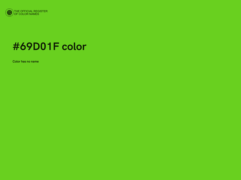 #69D01F color image