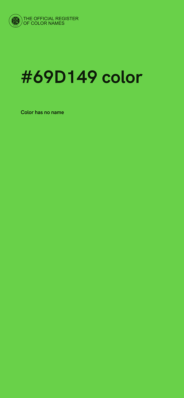 #69D149 color image