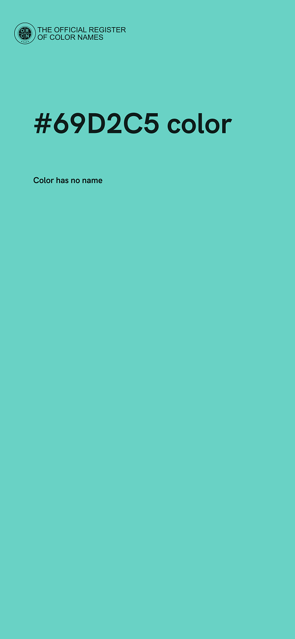 #69D2C5 color image