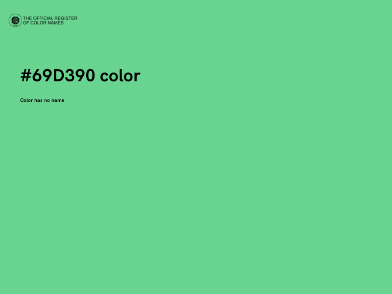 #69D390 color image