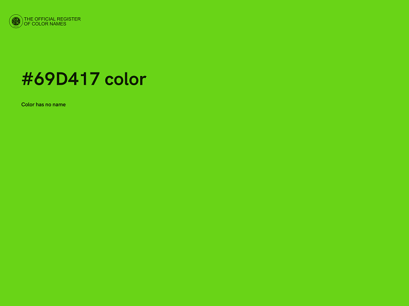 #69D417 color image