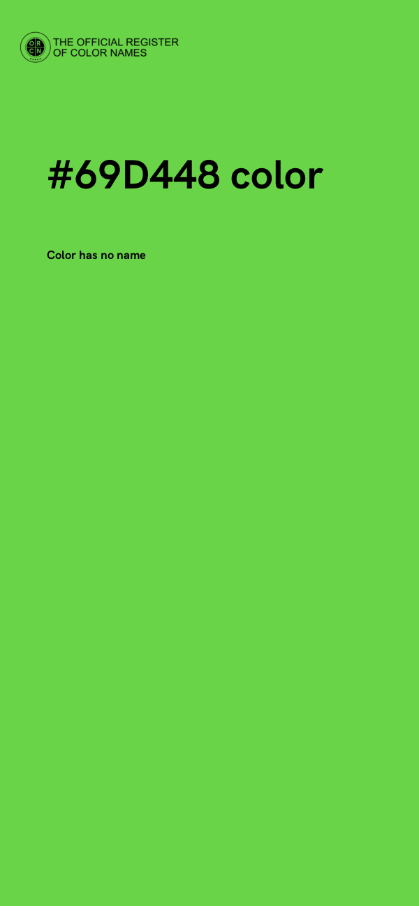 #69D448 color image
