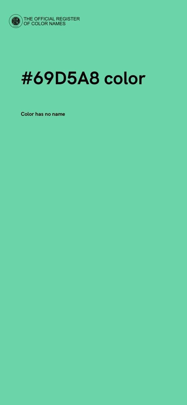 #69D5A8 color image