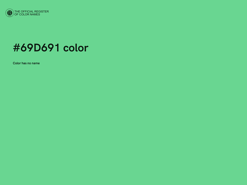 #69D691 color image