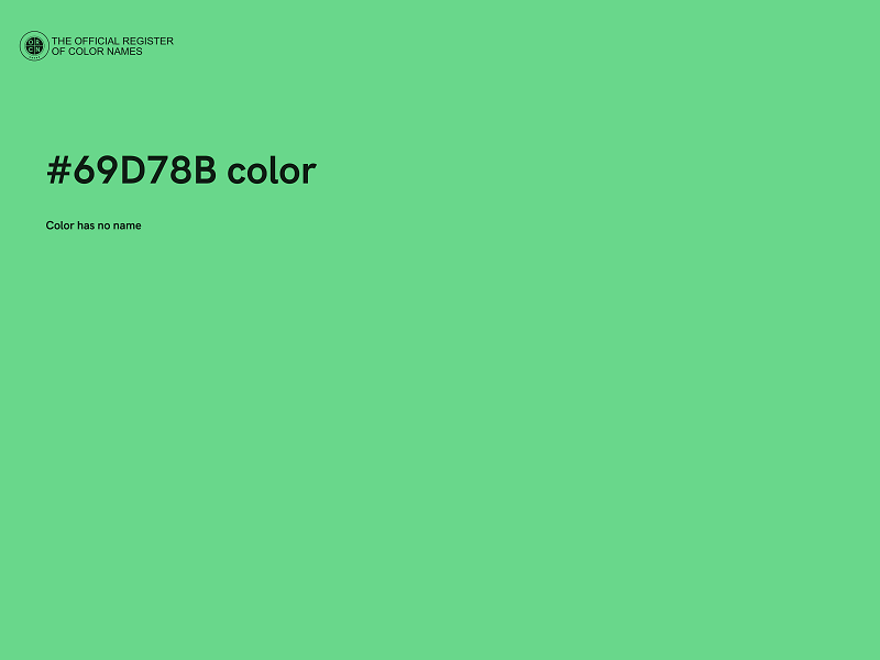 #69D78B color image