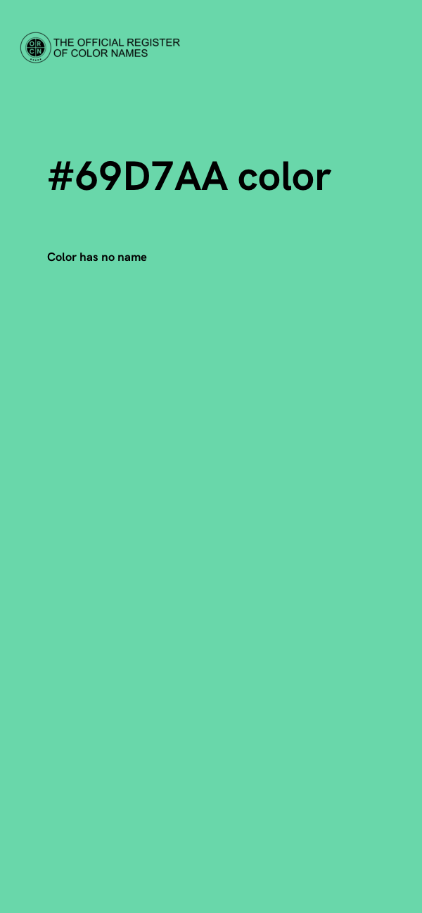 #69D7AA color image