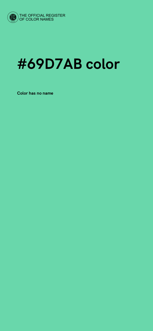 #69D7AB color image
