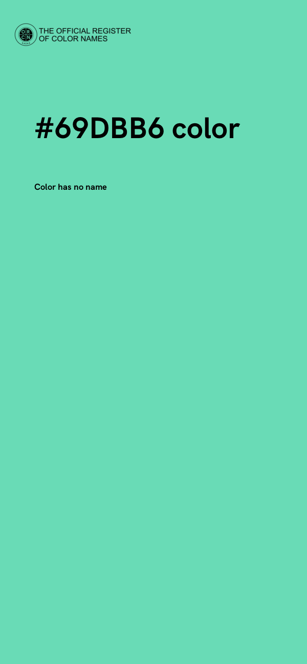 #69DBB6 color image
