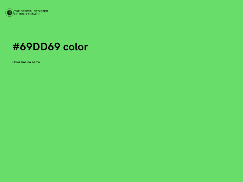 #69DD69 color image