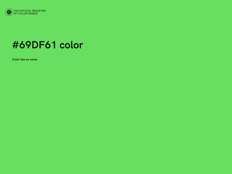 #69DF61 color image
