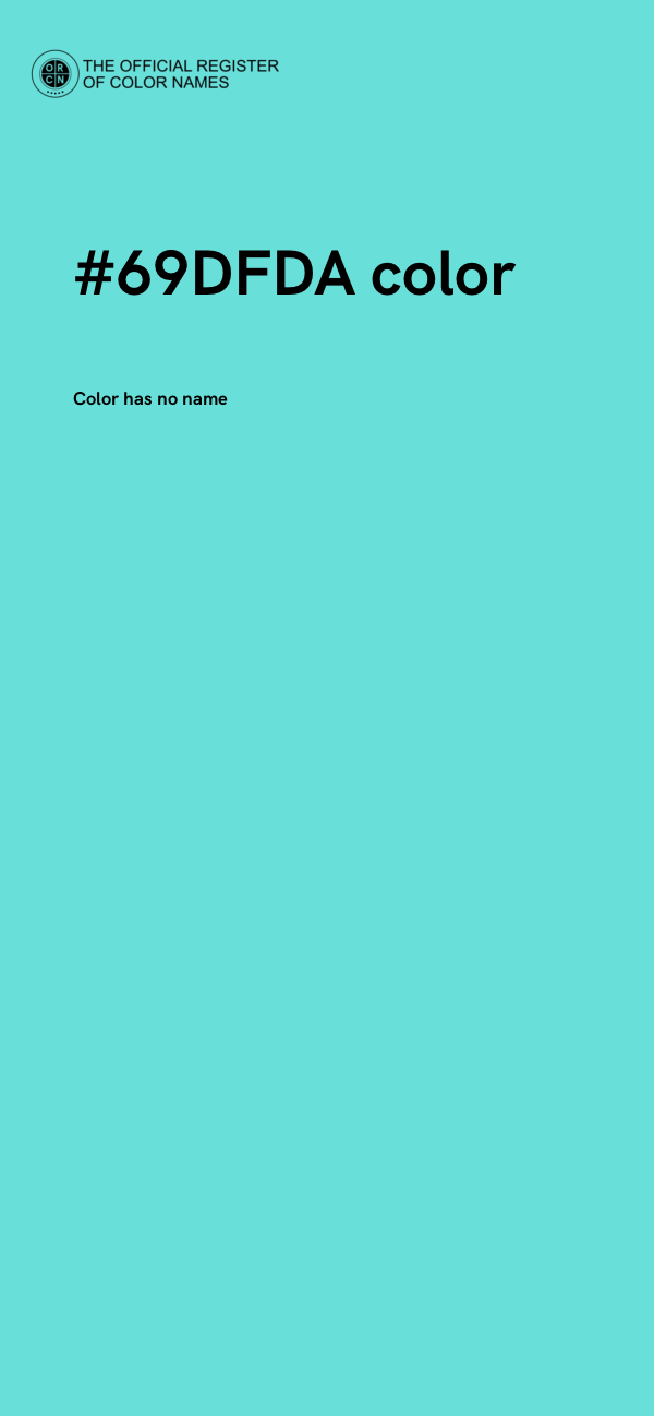 #69DFDA color image