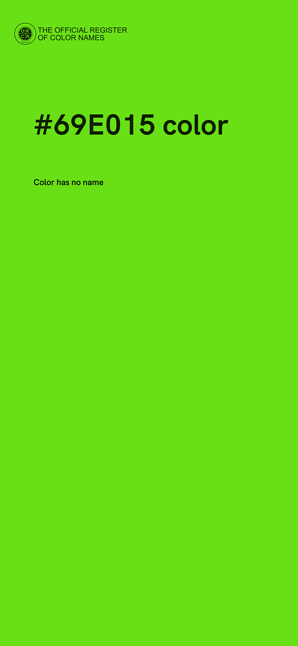 #69E015 color image