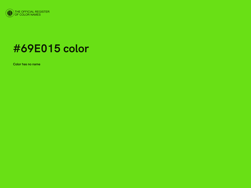#69E015 color image