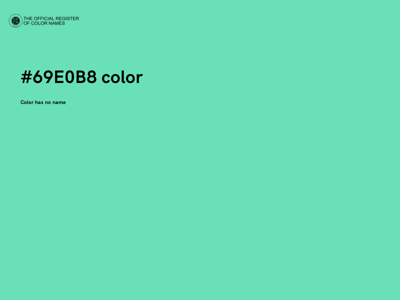 #69E0B8 color image