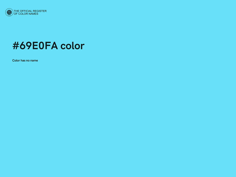 #69E0FA color image