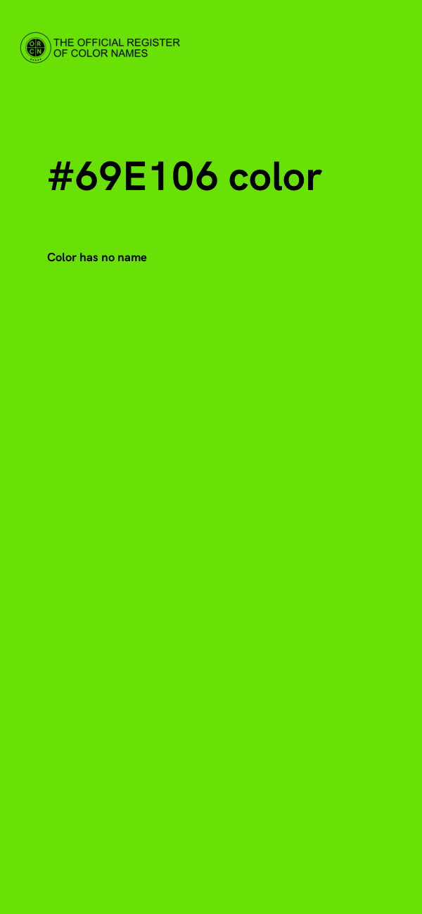 #69E106 color image