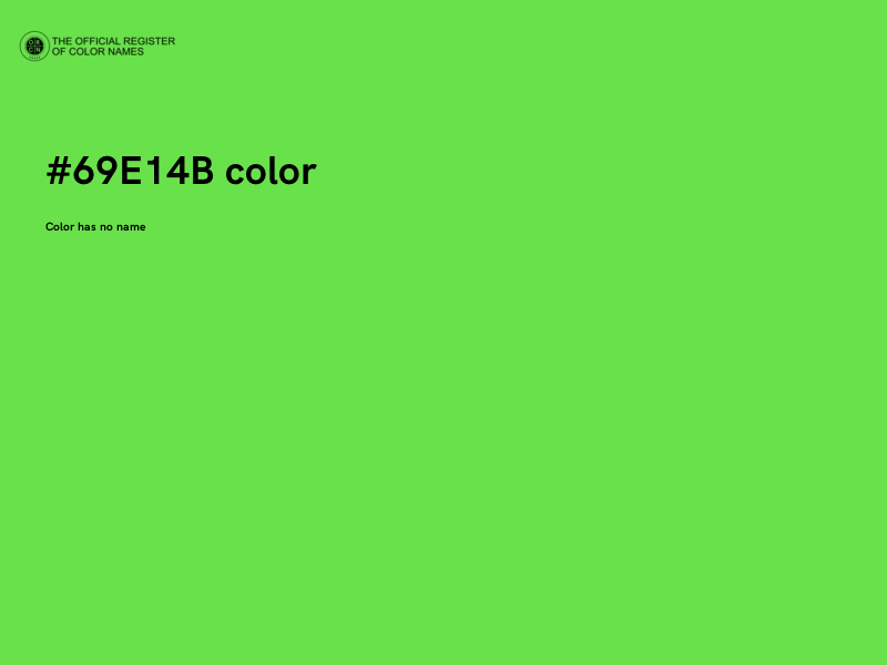 #69E14B color image