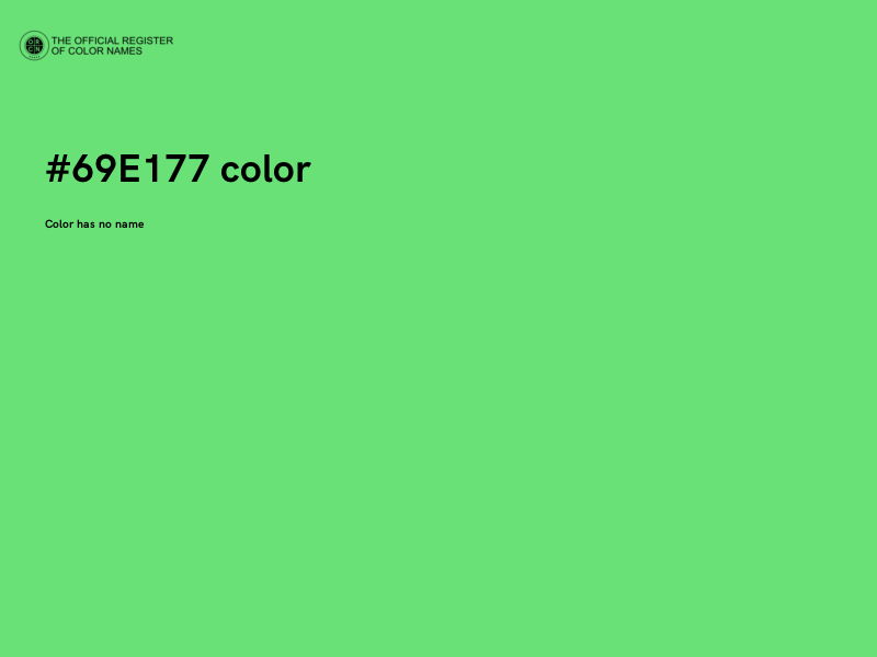#69E177 color image