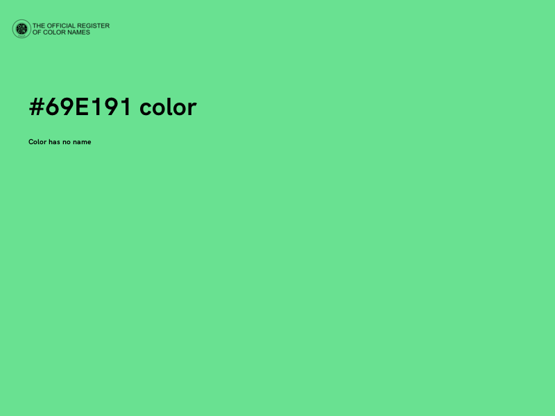 #69E191 color image